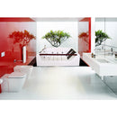 Hydrosan Hydromassage-Badewanne mit Heizung IMPERIA 610H Weiß 180x120 cm