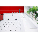 Hydrosan Hydromassage-Badewanne mit Heizung IMPERIA 610H Weiß 180x120 cm