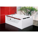 Hydrosan Hydromassage-Badewanne mit Heizung IMPERIA 610H Weiß 180x120 cm