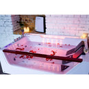 Hydrosan Hydromassage-Badewanne mit Heizung IMPERIA 610H Weiß 180x120 cm