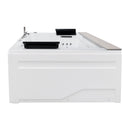 Hydrosan KALAMBO 914 Hydromassage-Badewanne mit weißer Verkleidung 190x150 cm