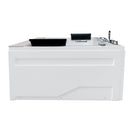 Hydrosan KALAMBO 914 Hydromassage-Badewanne mit weißer Verkleidung 190x150 cm