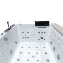 Hydrosan KALAMBO 914 Hydromassage-Badewanne mit weißer Verkleidung 190x150 cm