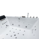 Hydrosan KALAMBO 914 Hydromassage-Badewanne mit weißer Verkleidung 190x150 cm