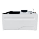 Hydrosan KALAMBO 914 Hydromassage-Badewanne mit schwarzer Verkleidung 190x150 cm