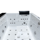 Hydrosan KALAMBO 914 Hydromassage-Badewanne mit schwarzer Verkleidung 190x150 cm