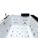Hydrosan KALAMBO 914 Hydromassage-Badewanne mit schwarzer Verkleidung 190x150 cm