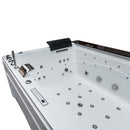 Hydrosan KALAMBO 914 Hydromassage-Badewanne mit schwarzer Verkleidung 190x150 cm