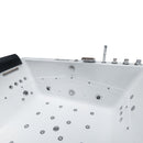 Hydrosan KALAMBO 914 Hydromassage-Badewanne mit schwarzer Verkleidung 190x150 cm
