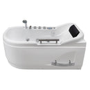 Hydrosan LEMUR 796L Hydro-Massage-Badewanne links, weiß, 140 x 80 cm