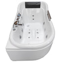 Hydrosan LEMUR 796L Hydro-Massage-Badewanne links, weiß, 140 x 80 cm