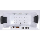 Hydrosan LEVANTE 659 WEISSE HYDRO-MASSAGE-BADWANNE 180x90 CM