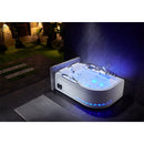 Hydrosan VENEZIA 761 HYDRO-MASSAGE-BADWANNE LINKS WEISS 180x120 CM