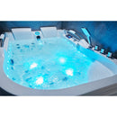Hydrosan VENEZIA 761 HYDRO-MASSAGE-BADWANNE LINKS WEISS 180x120 CM