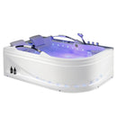 Hydrosan VENEZIA 761 HYDRO-MASSAGE-BADWANNE LINKS WEISS 180x120 CM