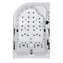 Hydrosan VENEZIA 761 HYDRO-MASSAGE-BADWANNE RECHTS WEISS 180x120 CM