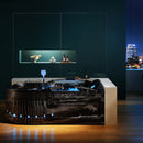 Hydrosan VENEZIA 761 Hydromassagebadewanne rechts, schwarze Welle, 180 x 120 cm