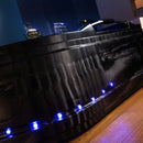 Hydrosan VENEZIA 761 Hydromassagebadewanne rechts, schwarze Welle, 180 x 120 cm