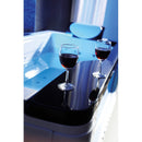 Hydrosan Nevada 912 Schwarze Hydromassage-Badewanne 170x90 cm