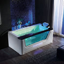 Hydrosan Nevada 912 Schwarze Hydromassage-Badewanne 170x90 cm