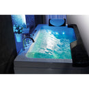 Hydrosan Nevada 912 Schwarze Hydromassage-Badewanne 170x90 cm