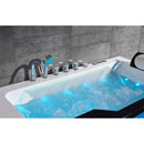 Hydrosan Nevada 912 Schwarze Hydromassage-Badewanne 170x90 cm