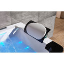 Hydrosan Nevada 912 Schwarze Hydromassage-Badewanne 170x90 cm