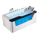 Hydrosan Nevada 912 Schwarze Hydromassage-Badewanne 170x90 cm