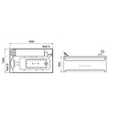 Hydrosan NIAGARA 911 Hydromassage-Badewanne 180x100 cm
