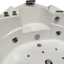 Hydrosan Spa-Badewanne mit Hydromassage Orino 632C 135x135 cm