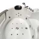 Hydrosan Hydromassage-Badewanne mit Heizung ORINO 632CH 135x135 cm