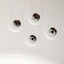 Hydrosan Hydromassage-Badewanne mit Heizung ORINO 632CH 135x135 cm