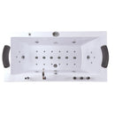 Hydrosan RAMONA 640 WEISSE HYDRO-MASSAGE-BADEWANNE 180x90 CM