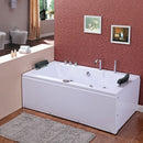Hydrosan RAMONA 640 WEISSE HYDRO-MASSAGE-BADEWANNE 180x90 CM