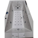 Hydrosan RAMONA 640 WEISSE HYDRO-MASSAGE-BADEWANNE 180x90 CM
