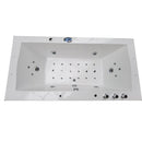 Hydrosan RAMONA 640 WEISSE HYDRO-MASSAGE-BADEWANNE 180x90 CM