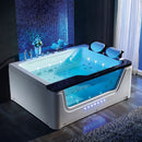 Hydrosan TUGELA 913 Schwarze Hydromassage-Badewanne 170x130 cm