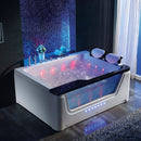Hydrosan TUGELA 913 Schwarze Hydromassage-Badewanne 170x130 cm