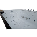 Hydrosan TUGELA 913 Schwarze Hydromassage-Badewanne 170x130 cm