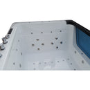 Hydrosan TUGELA 913 Schwarze Hydromassage-Badewanne 170x130 cm