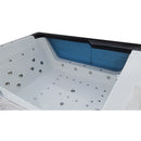 Hydrosan TUGELA 913 Schwarze Hydromassage-Badewanne 170x130 cm