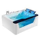 Hydrosan TUGELA 913 Schwarze Hydromassage-Badewanne 170x130 cm