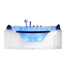 Hydrosan URAN 931 WEISSE HYDRO-MASSAGE-BADEWANNE 170x76 CM