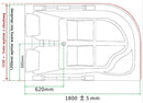 Hydrosan VENEZIA 761 SCHWARZES WASSER LINKES BADEZIMMER 180x120 CM