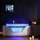 Hydrosan URAN 931 WEISSE HYDRO-MASSAGE-BADEWANNE 170x76 CM