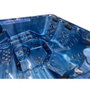 Hydrosan Garten-Whirlpool-Badewanne Spa743 Blaue Ozeanwelle Anthrazit Gehäuse 220x220 cm