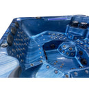 Hydrosan Garten-Whirlpool-Badewanne Spa743 Blaue Ozeanwelle Anthrazit Gehäuse 220x220 cm