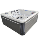 Hydrosan Garten-Whirlpool-Badewanne SPA743 Cappuccino-Grau Gehäuse 220x220 cm
