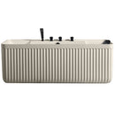 Mazur MUE-D005-2C Freistehende Badewanne mit abriebfester Beschichtung und Armatur 170 x 75 x 60 cm