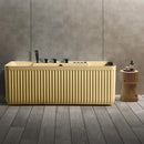 Mazur MUE-D005CP Freistehende, wandmontierte Whirlpool-Badewanne mit Hydromassage, 170 x 75 x 60 cm